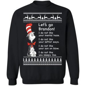 Dr Seuss Let’s go Brandon Christmas Sweater Unisex