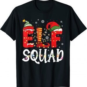 Elf Squad Family Christmas Lights Matching Pajamas Limited Shirt