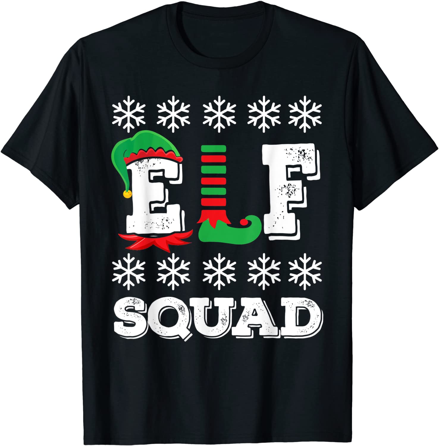 Elf Squad Matching Christmas Elves 2021 Shirt