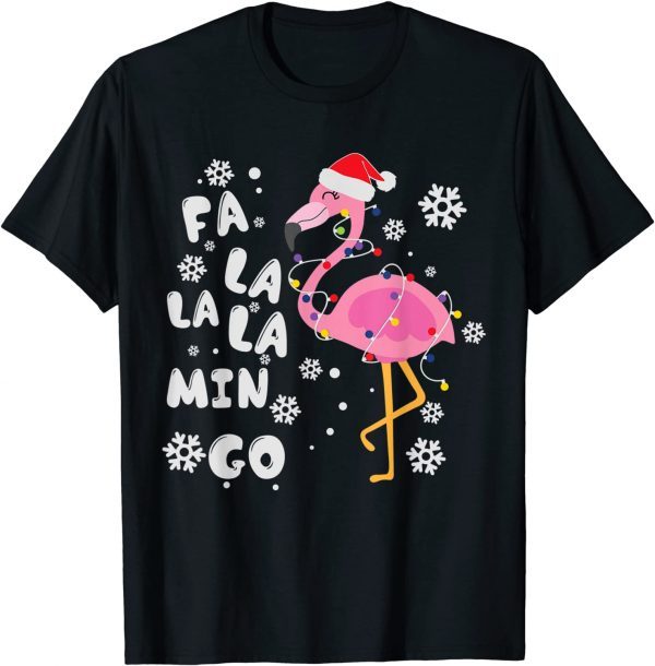 Fa La La La Mingo Sweater Flamingo Christmas Pajama 2022 Shirt