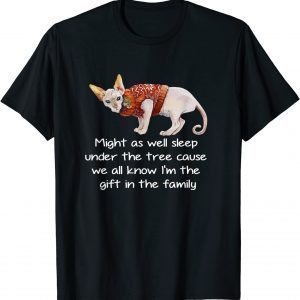 Favorite Family Sphynx Cat Christmas Humor 2021 T-Shirt