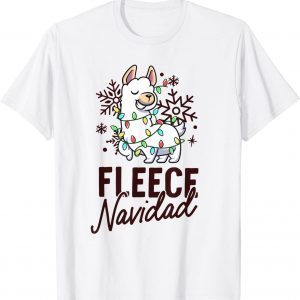 Fleece Feliz Navidad Llama Sheep Pun Spanish Christmas Xmas 2021 Shirt