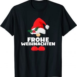 Frohe Weihnachten Germany German Happy Christmas Gnome Limited Shirt