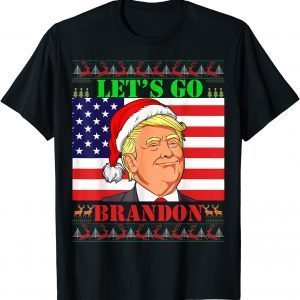 Funny Let's Go Brandon Trump Ugly Christmas Sweater Unisex T-Shirt