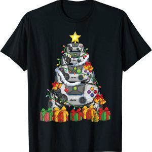 Gamer Christmas Tree Pajamas Video Games Xmas 2021 Shirt
