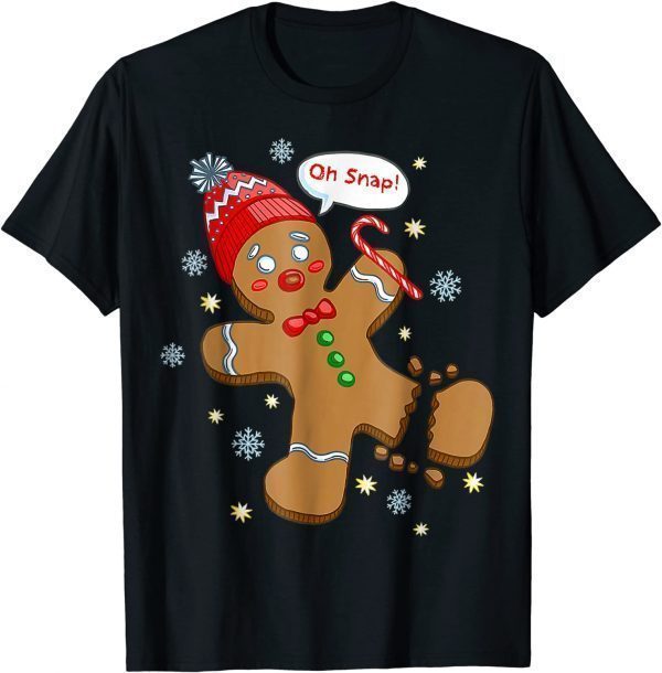 Gingerbread Man Cookie X-Mas Oh Snap Cute Christmas Classic Shirt