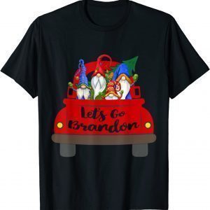 Gnome Christmas Truck Let's Go Brandon Classic T-Shirt