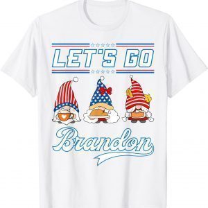 Gnomes Let's Go Brandon Thanksgiving US Flag 2021 Shirt