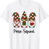 Gnomes Para Squad Christmas Teacher Santa Hat Classic Shirt