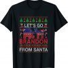 Go Brandon Let's Go 2024 Meme Biden Ugly Christmas Sweater T-Shirt