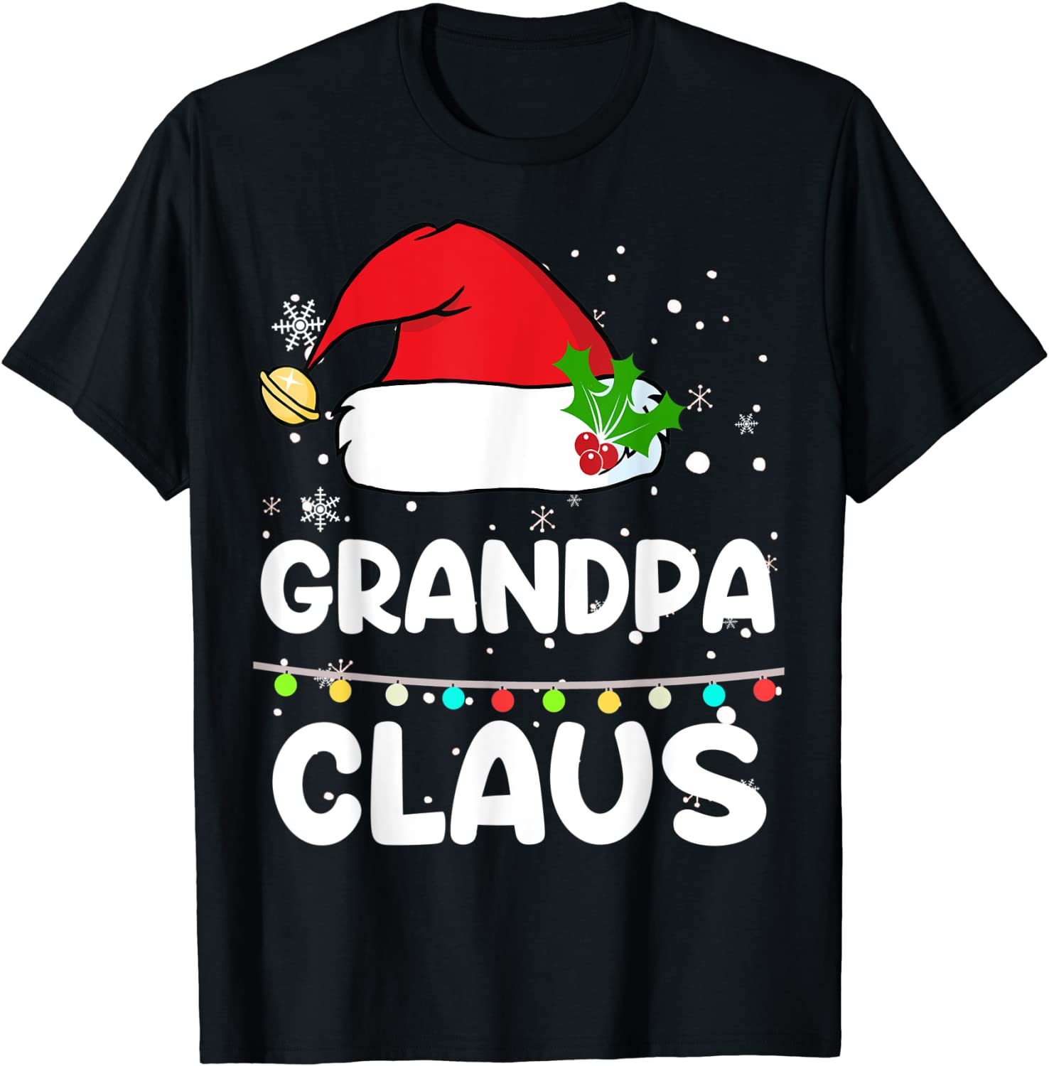 Granda Christmas Pajama Family Lights Santa 2021 Shirt