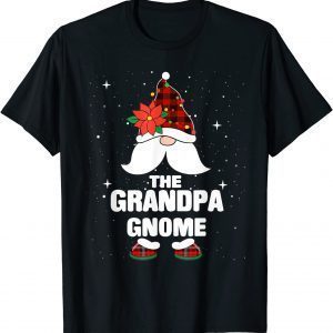 Grandpa Gnome Buffalo Plaid Matching Family Christmas Pajama Classic Shirt