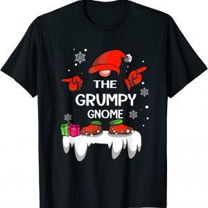 Grumpy Gnome Buffalo Plaid Matching Family Christmas Pajama Classic Shirt