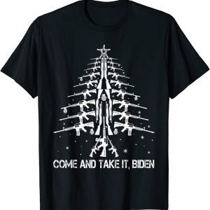 Guns Christmas Tree Come And Take It Biden Xmas Ugly Sweater Limited Shirt