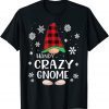 Handy Gnome Buffalo Plaid Matching Family Christmas Classic T-Shirt