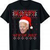 Happy 4th Of July Santa Hat Joe Biden Ugly Christmas Classic Shirt