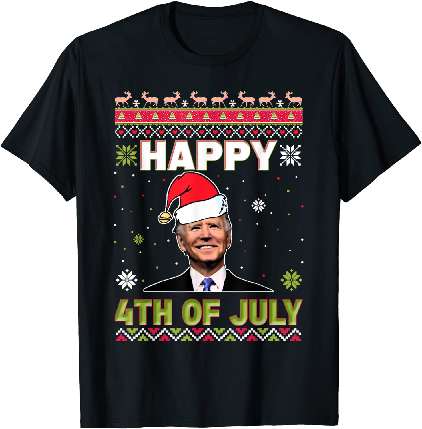 Happy 4th of July Biden Ugly Christmas Sweater 2021 Shirt
