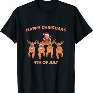 Happy 4th of July Christmas Joe Biden Pajama T-Shirt