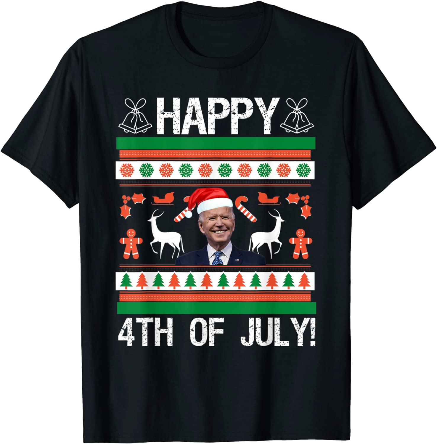 Happy 4th of July Christmas Santa Joe Biden President Limited Shirt