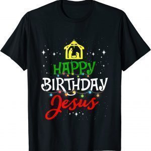 Happy Birthday Jesus Christmas Pajama Holiday Xmas Limited Shirt