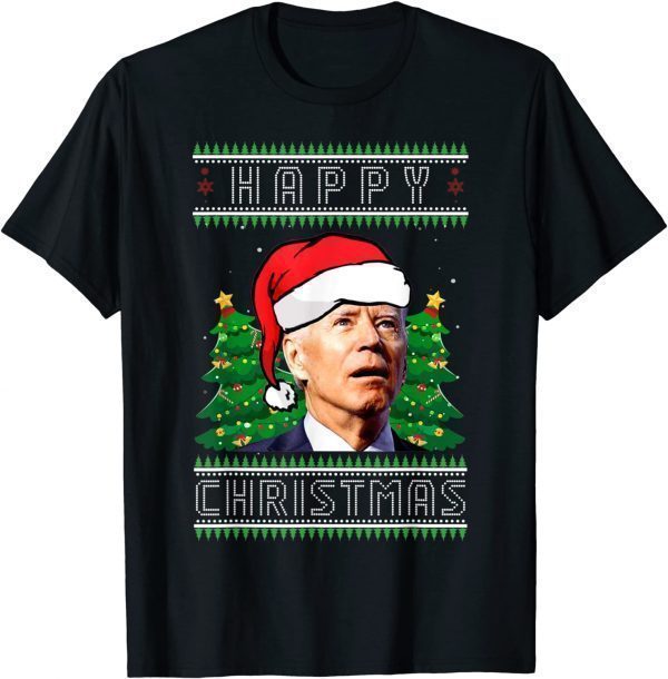 Happy Christmas Joe Biden Santa Political Ugly Xmas 2022 Shirt