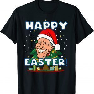 Happy Easter Joe Biden Santa Confused Christmas Day Classic Shirt