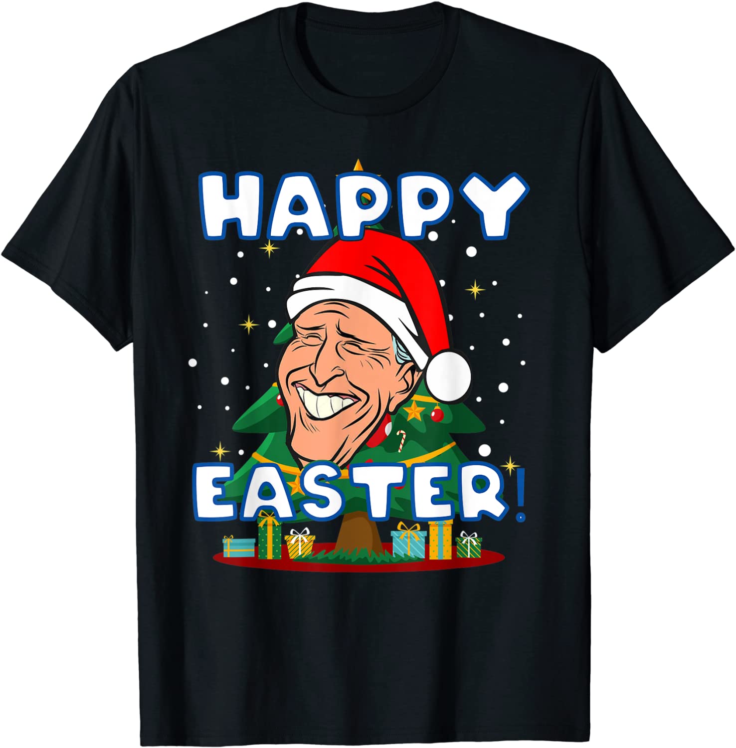 Happy Easter Joe Biden Santa Confused Christmas Day Classic Shirt