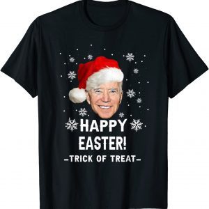 Happy Easter Santa Joe Biden Christmas Ugly Sweater Tee Shirt