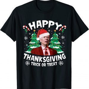 Happy Thanksgiving Joe Biden Santa Christmas Classic ShirtHappy Thanksgiving Joe Biden Santa Christmas Classic Shirt