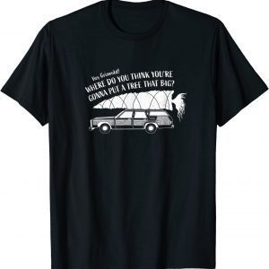 Hey Griswold! Family Vacation Christmas Tree Station Wagon T-Shirt