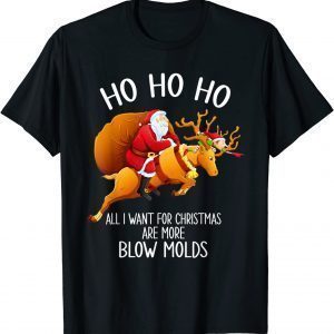 Ho Ho Ho All I Want For Christmas Are More Blow Molds 2022 Shirt