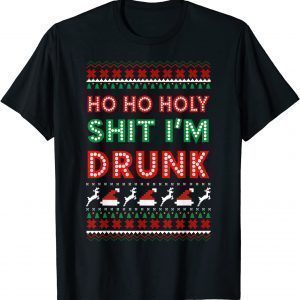 Ho Ho Ho Holy Shit Santa Drunk Classic Shirt