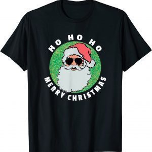 Ho Ho Ho Merry Christmas Santa Sunglasses Gift T-Shirt