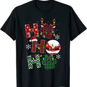 HoHoHo Dog Paw Christmas Pajama Cute Holiday Dog Lovers Xmas Classic Shirt