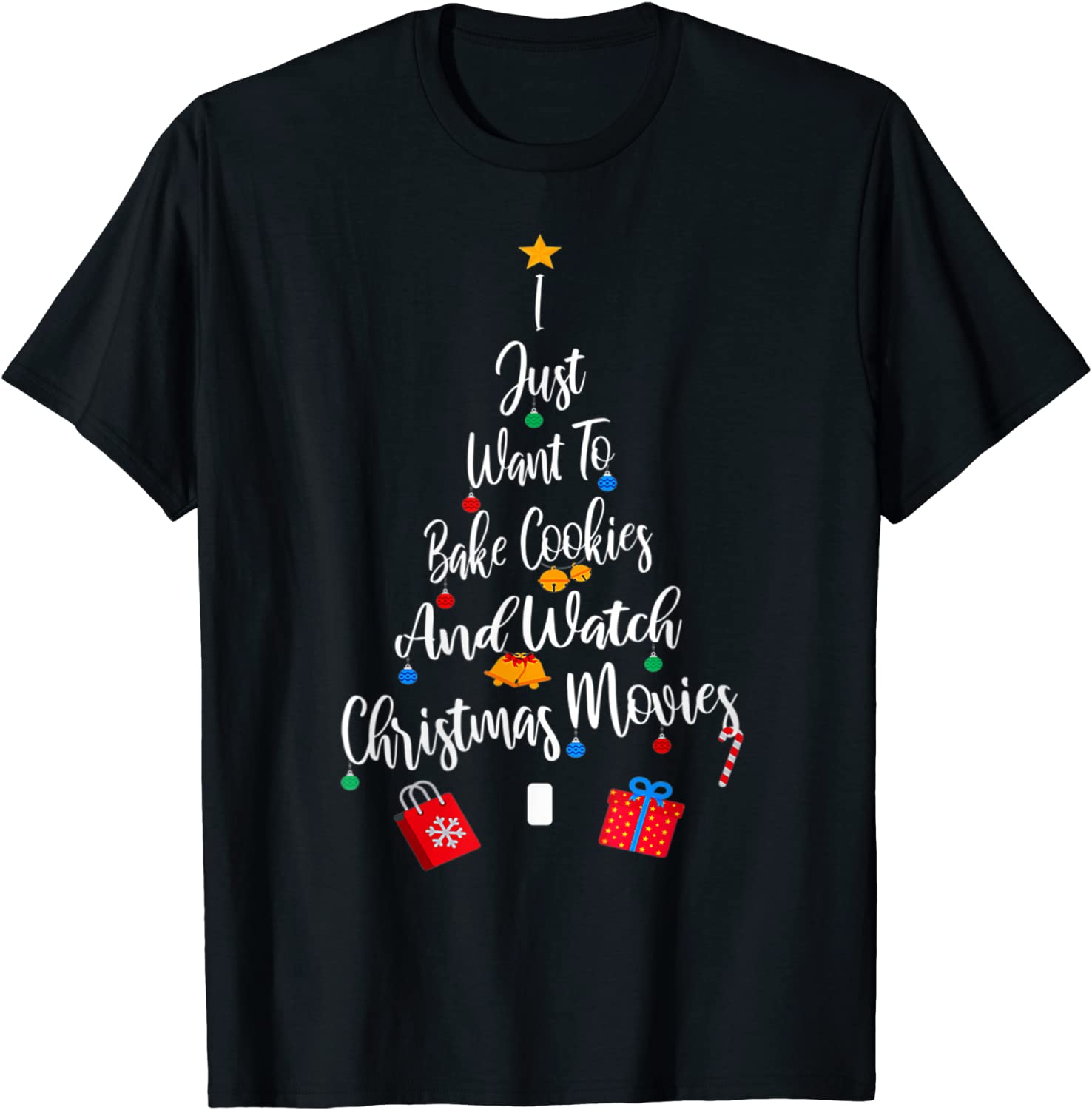 I Just Want To Bake Cookies And Watch Christmas Movies Xma 2022 Shirt