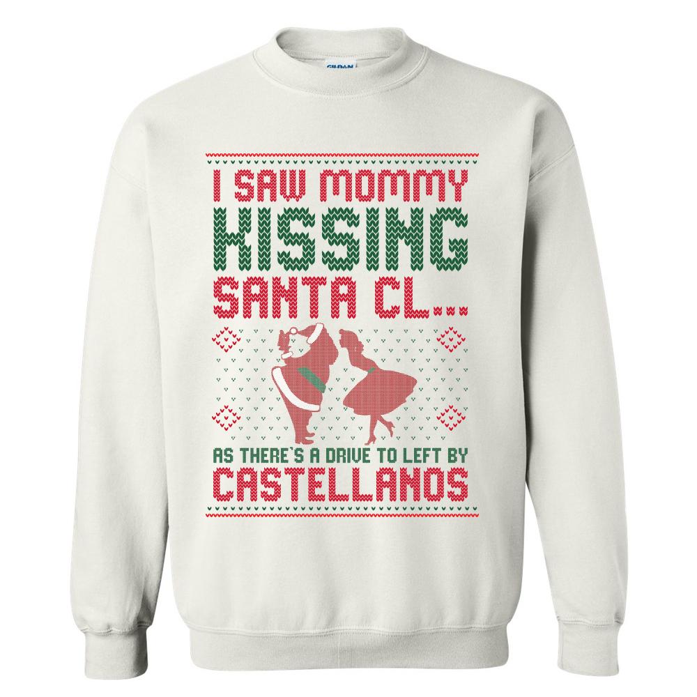 I Saw Mommy Kissing santa claus Sweater
