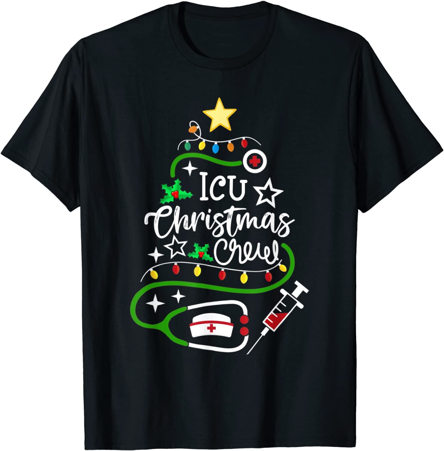 ICU Christmas Crew Matching Nurse Christmas 2022 Shirt - Teeducks