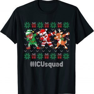 ICU Squad Cute Dabbing Santa Claus Elf Reindeer Ugly SXmas Limited Shirt