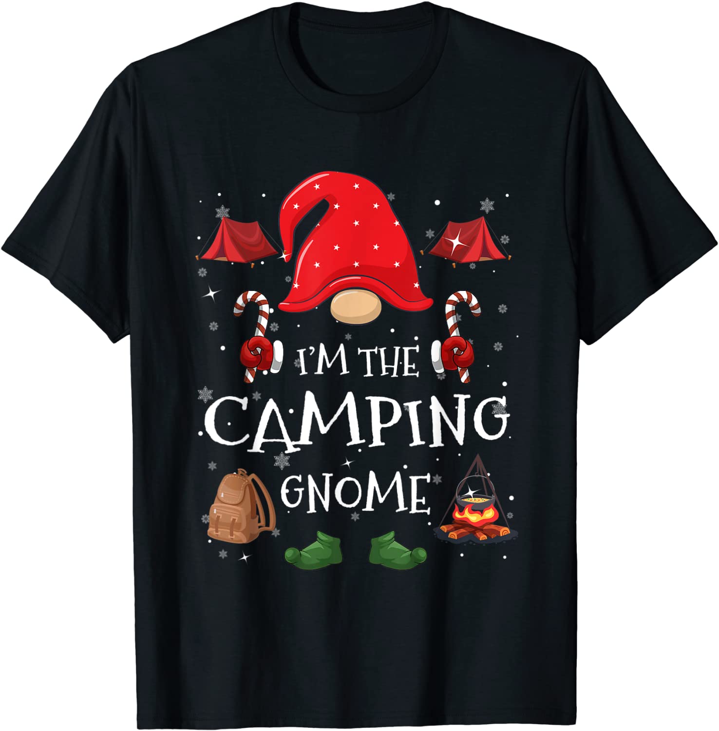 I'm The Camping Gnome Family Matching Group Christmas Party Gift Shirt