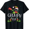 I'm The Grumpy Elf Dabbing Santa Claus Xmas For Family 2021 Shirt