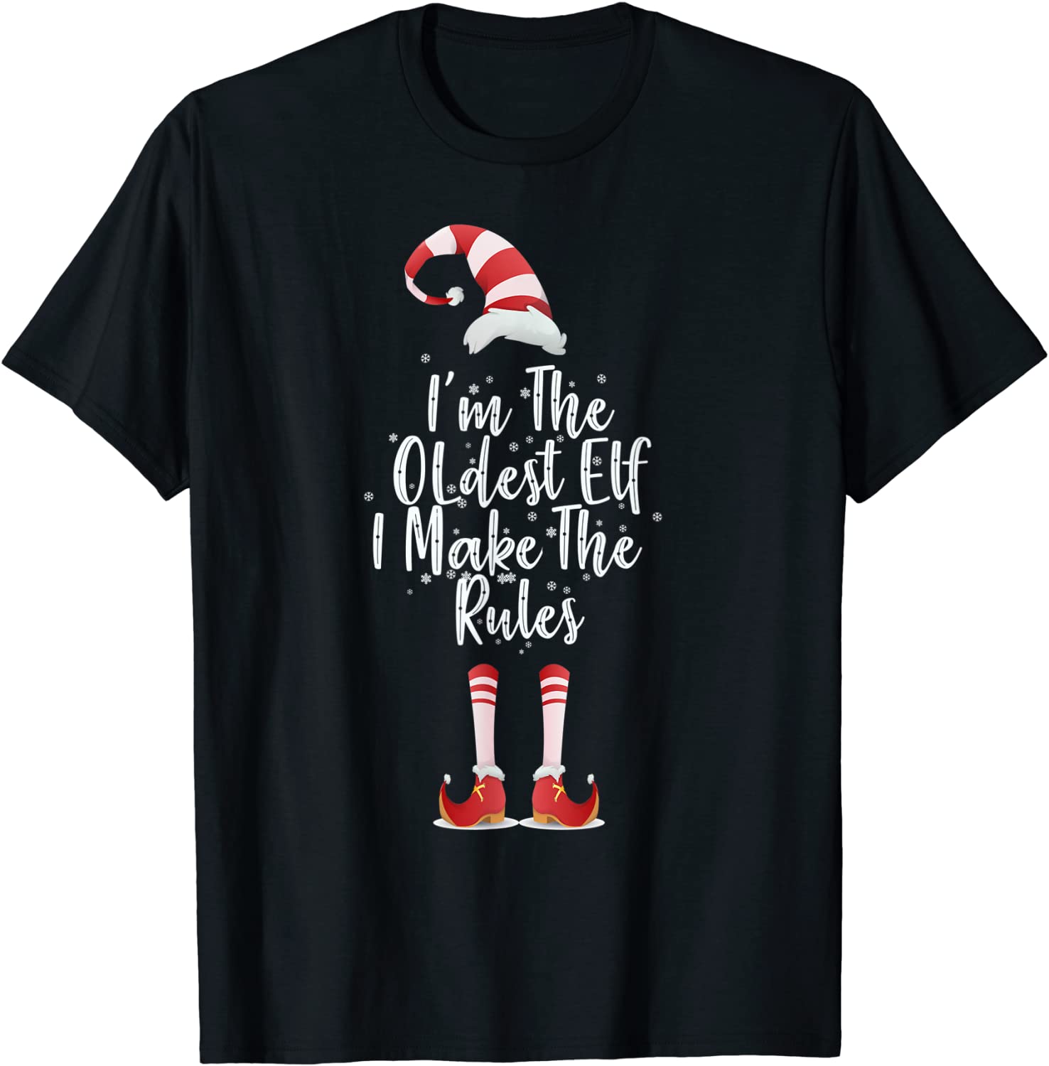 I'm The Oldest Elf Family Matching Christmas 2021 Shirt