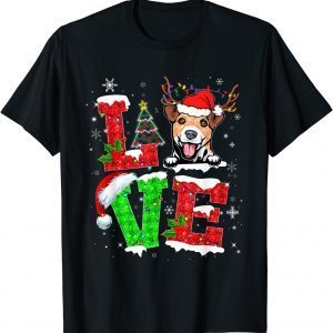 Jack Russell Terrier Dog Tree Christmas Lights Xmas Pajama Classic Shirt