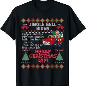 Jingle Bells Biden Smells Santa Trump Ugly Christmas Sweater Classic Shirt
