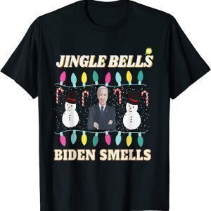 Jingle Bells Biden Smells Ugly Christmas Anti Biden Classic Shirt