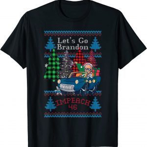Jingle Joe Biden Santa Impeach 46 Go Brandon USA Christmas Classic Shirt