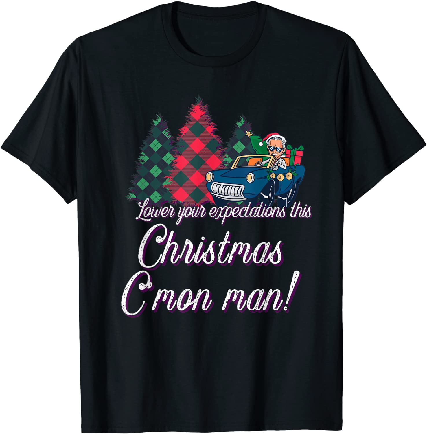 Jingle Joe Biden Santa Trump Ugly Christmas Sweater Classic Shirt