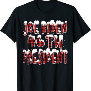 Joe Biden 46th President Plaid Matching Pajamas Family Xmas T-Shirt