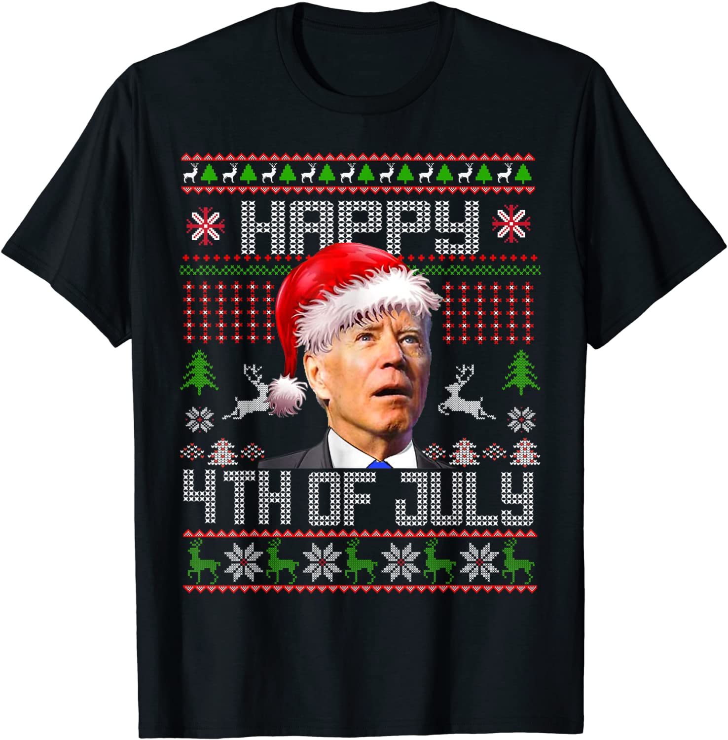 Joe Biden Happy 4th of July Ugly Christmas Sweater Gift Shirt