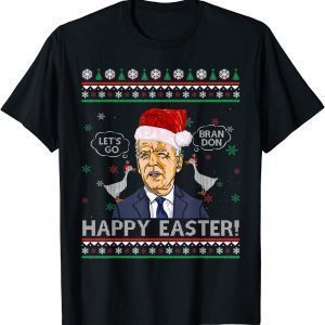 Joe Biden Happy Easter Ugly Christmas 2022 T-Shirt