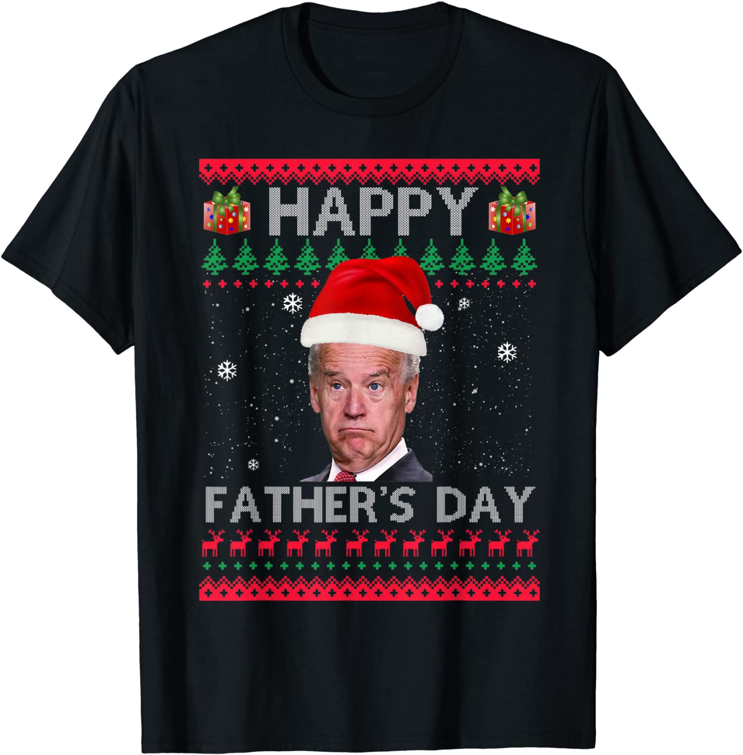 Joe Biden Happy Father's day Ugly Christmas Classic Shirt